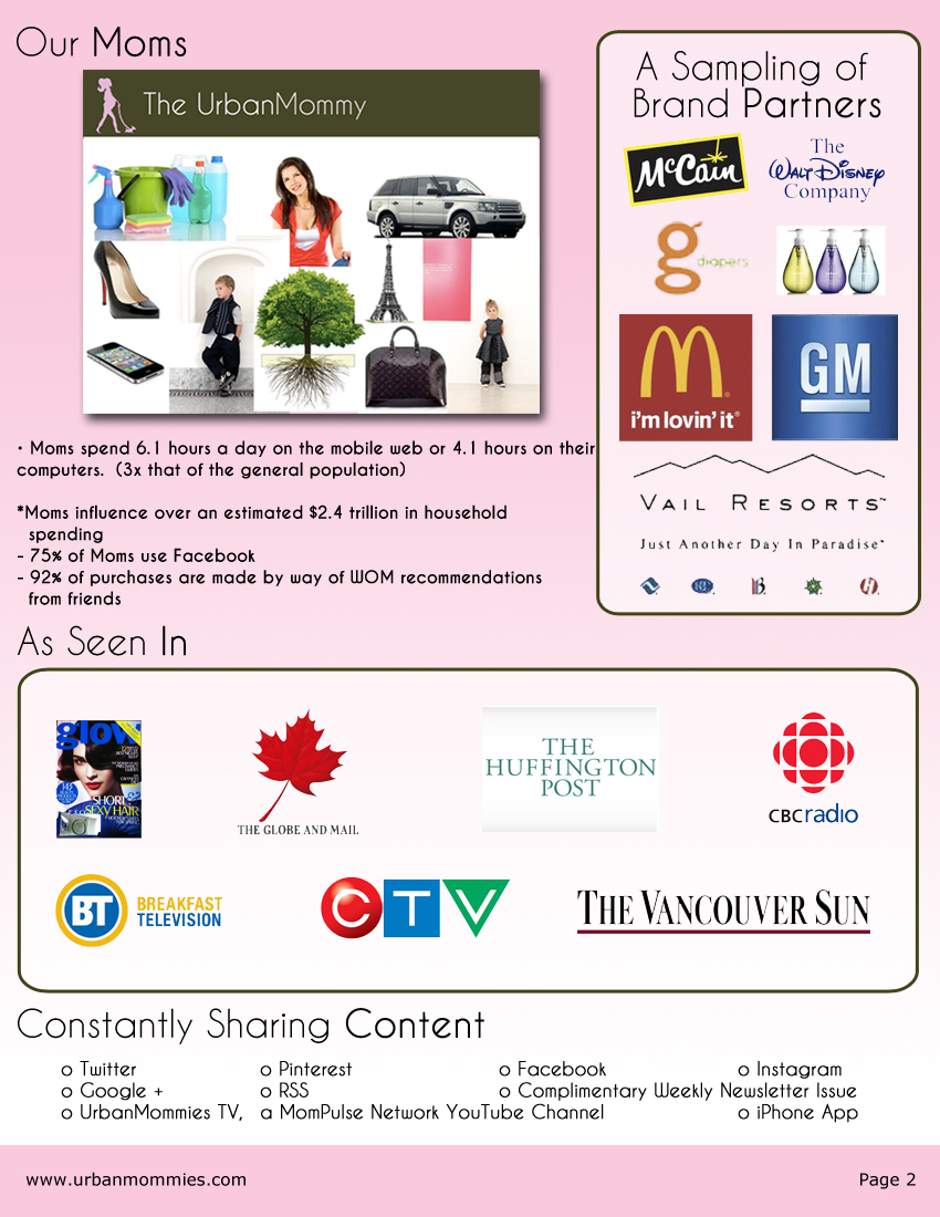 Urbanmommies Media Kit Page 2