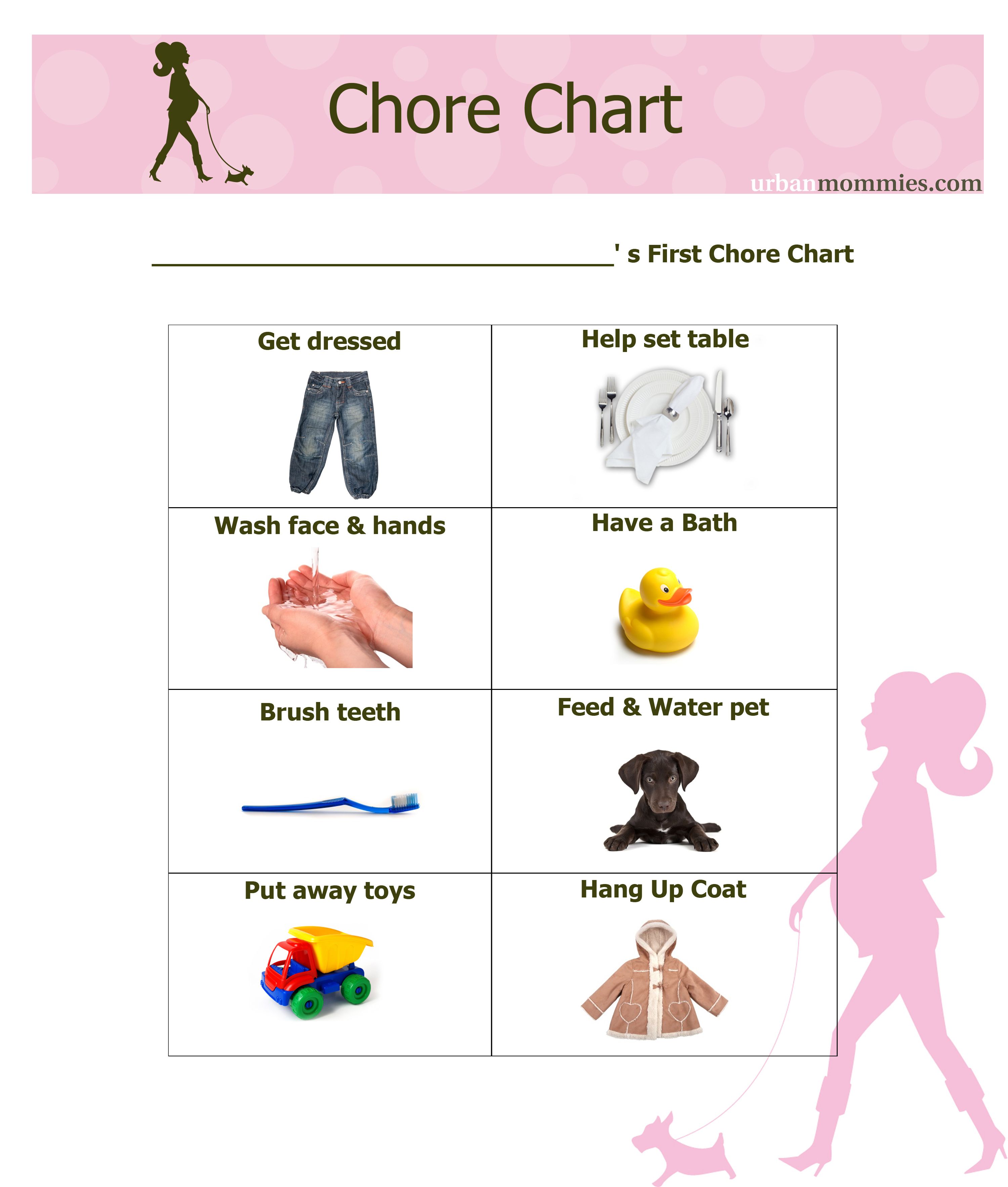 First Chore Chart