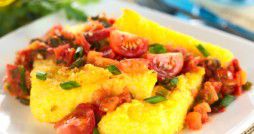 Polenta Slices with Vegatables