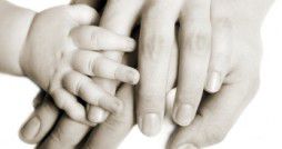 Hands of a family