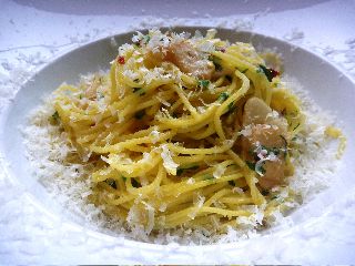 spaghetti olive oil garlic