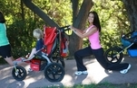 Walking lunge with baby
