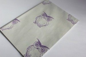 Hand Stamped Wrapping Paper