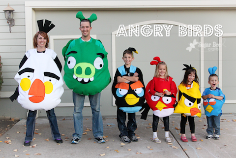 Angry Birds Family Halloween Costume