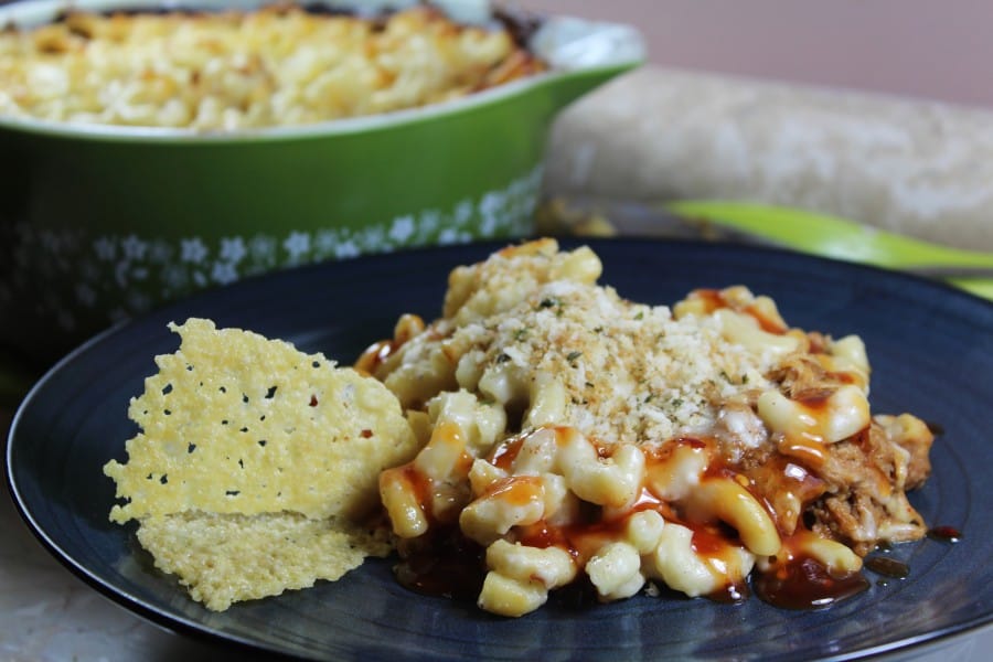 BBQ Pulled Pork Mac and Cheese with Spicy Honey Ketchup Urban Mommies