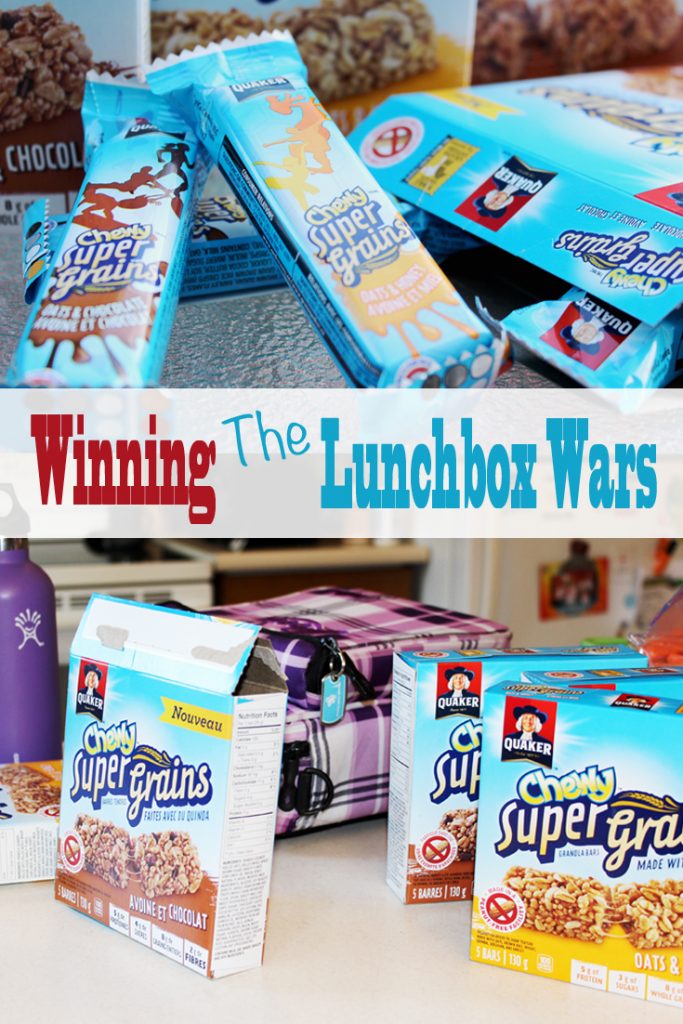 The first day of school is filled with so much lunchbox promise -- until you realize you've got to pack lunches and snacks for another ten months! Quaker Chewy Super Grains granola bars help win the lunchbox wars.