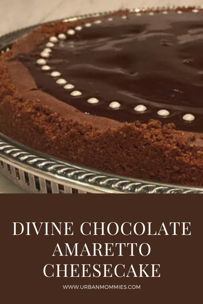 Divine Chocolate Amaretto Cheesecake