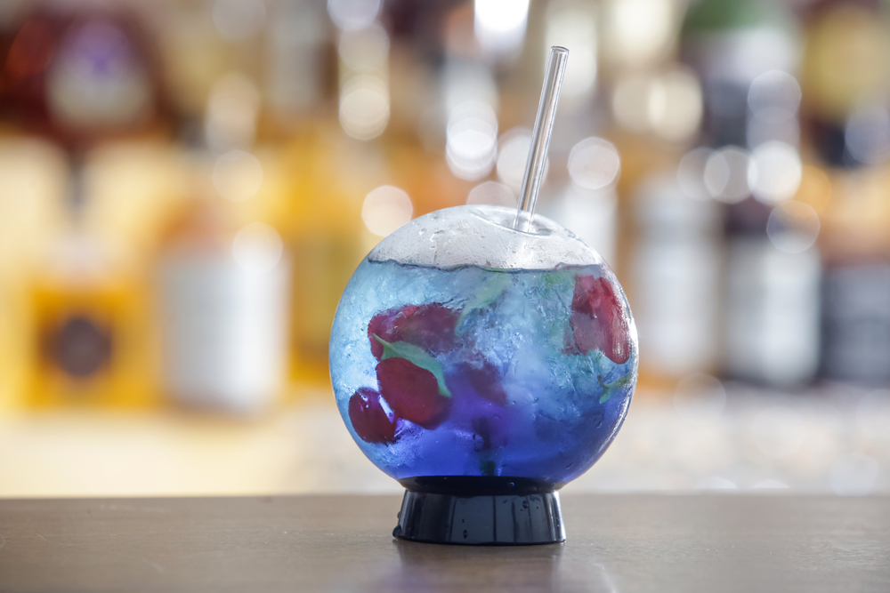 Blue Fishbowl Cocktail