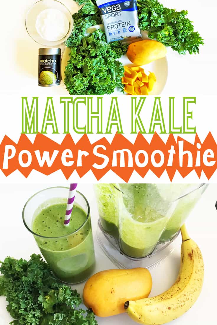 Matcha Kale Power Smoothie Urban Mommies