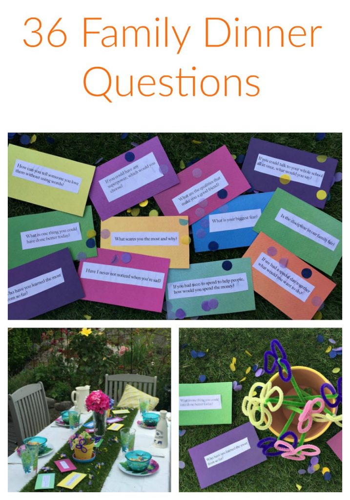 36 Questions to Ask Your Family at Dinner