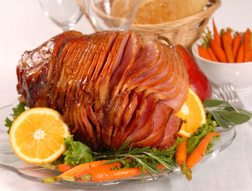 Honey-Glazed-Ham-with-Pineapple-Chutney