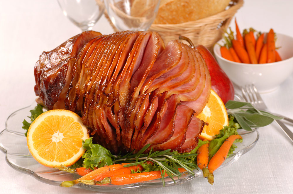 Honey-Glazed-Ham-with-Pineapple-Chutney