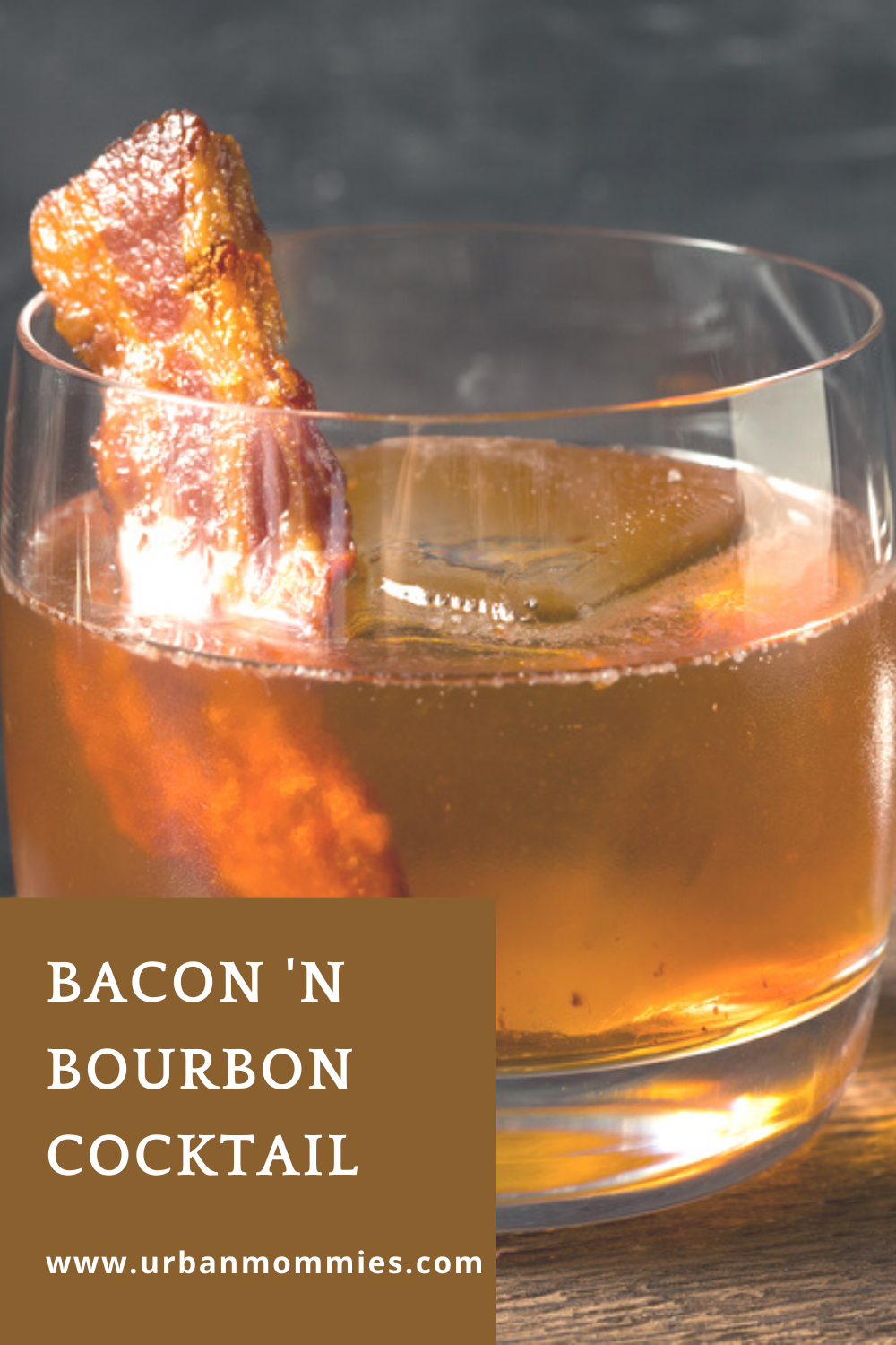 Bacon 'n bourbon cocktail