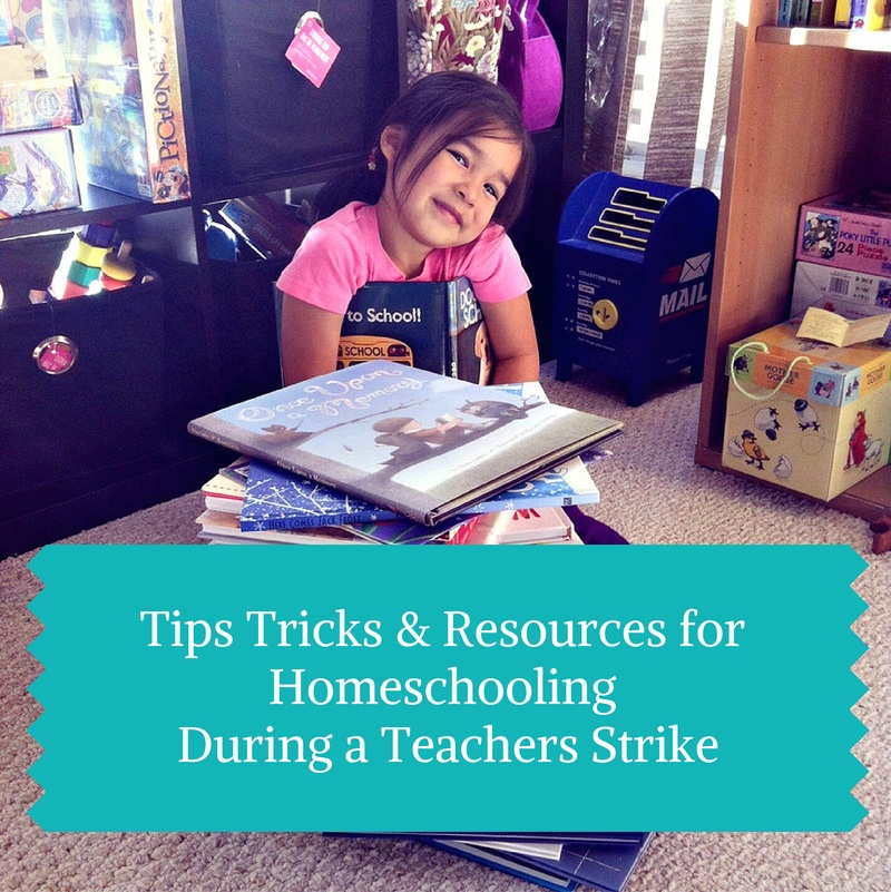Tips Tricks & Rescources For Homeschooling During a Teacher's Strike