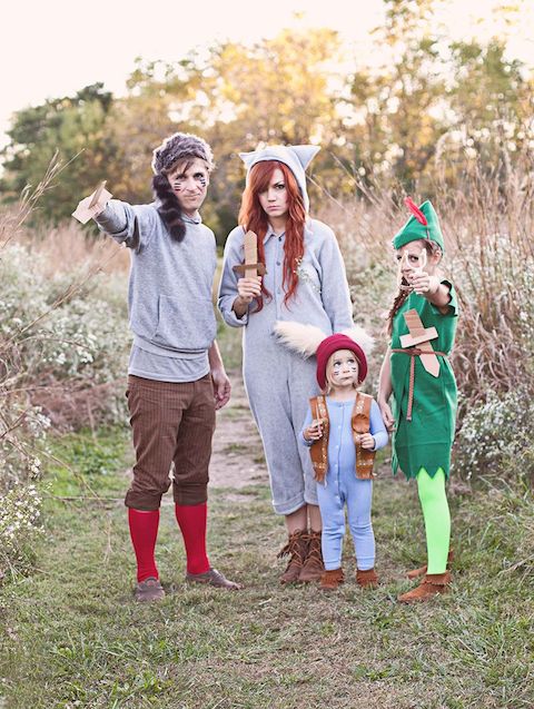 Peter Pan and The Lost Boys Family Halloween Costume