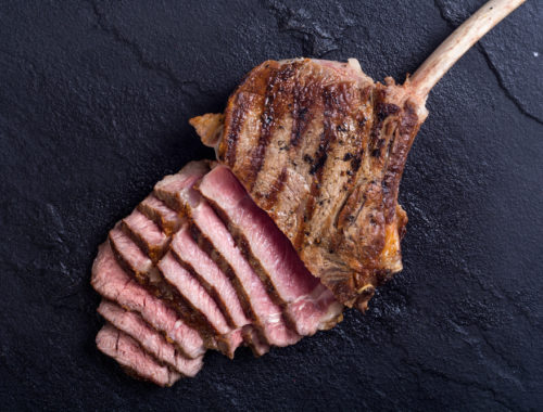 Grilled tomahawk steak carne asada