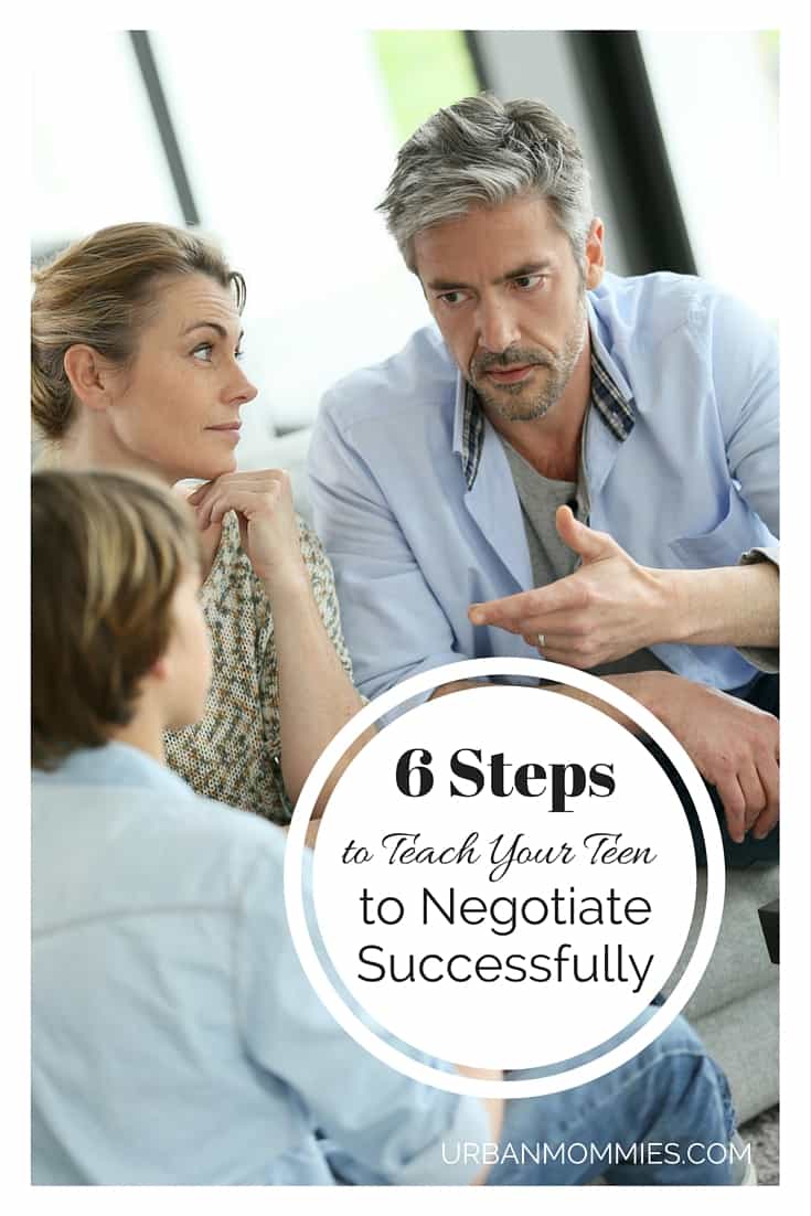 Why should you teach your teen to negotiate? Negotiation is a skill that is useful at home and will serve them their entire lives.