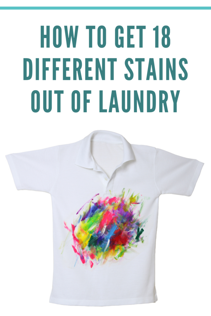 Getting Stains Out of Laundry