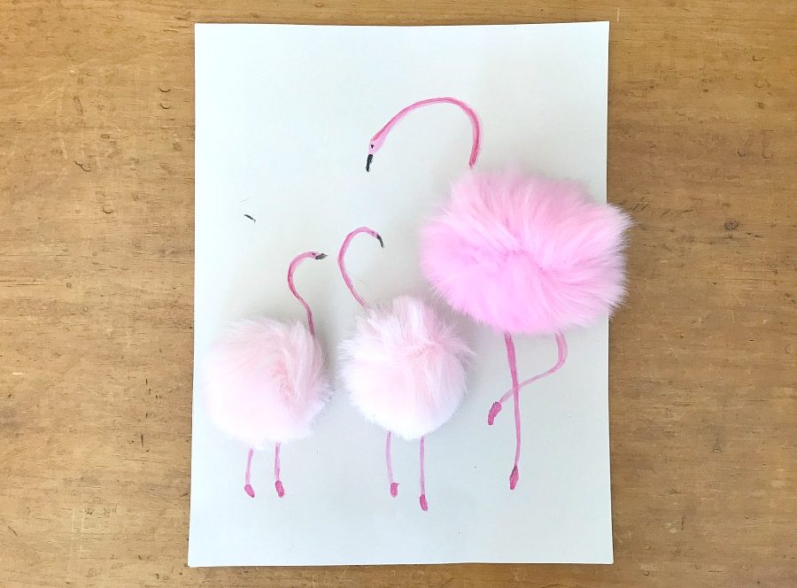 Flamingo Mothers Day Card