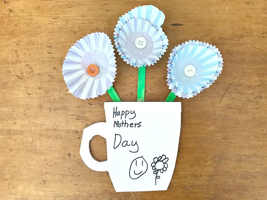 Mothers Day Muffin Liner Card