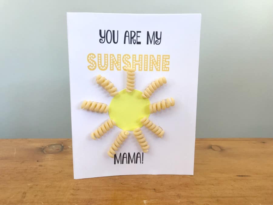Sunshine Pasta Card
