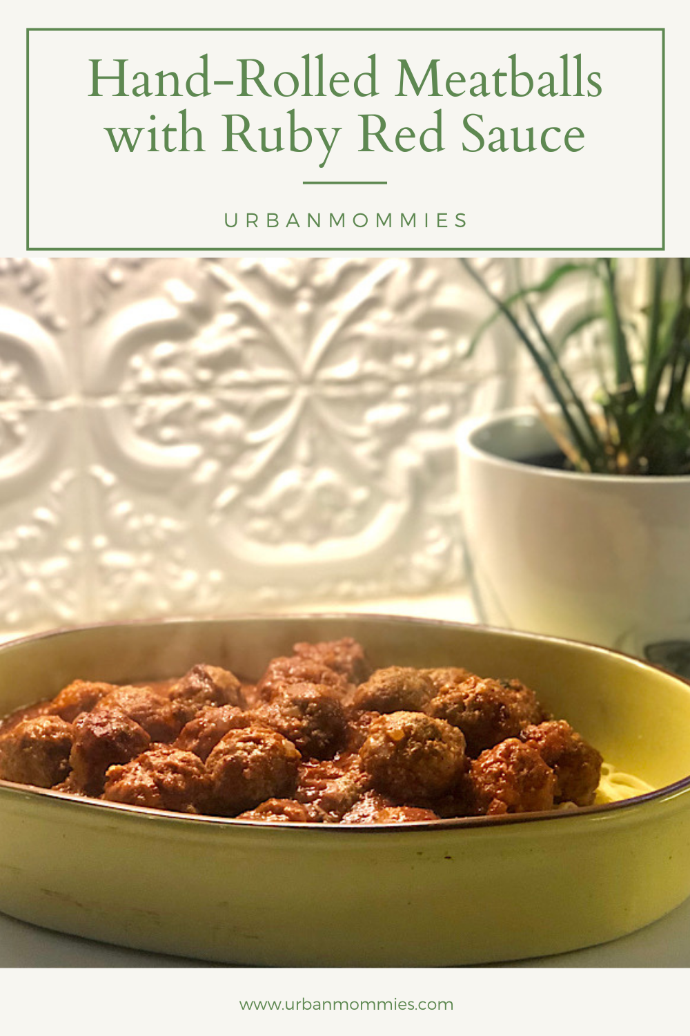 Hand-Rolled Meatballs with Ruby Red Sauce